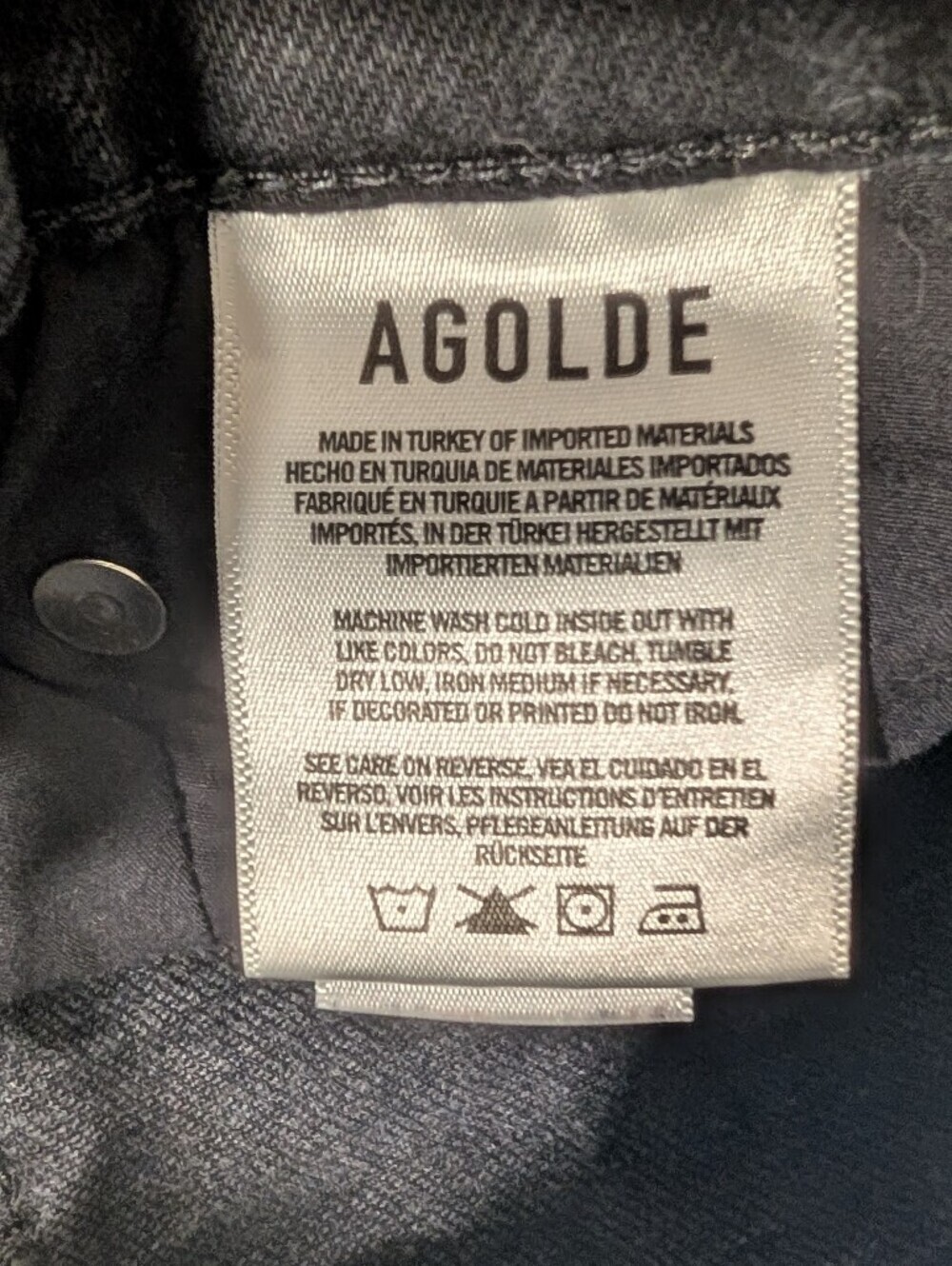 AGOLDE | Riley High Rise Straight Crop Jeans In Panoramic Washed Black - Picture 7 of 13